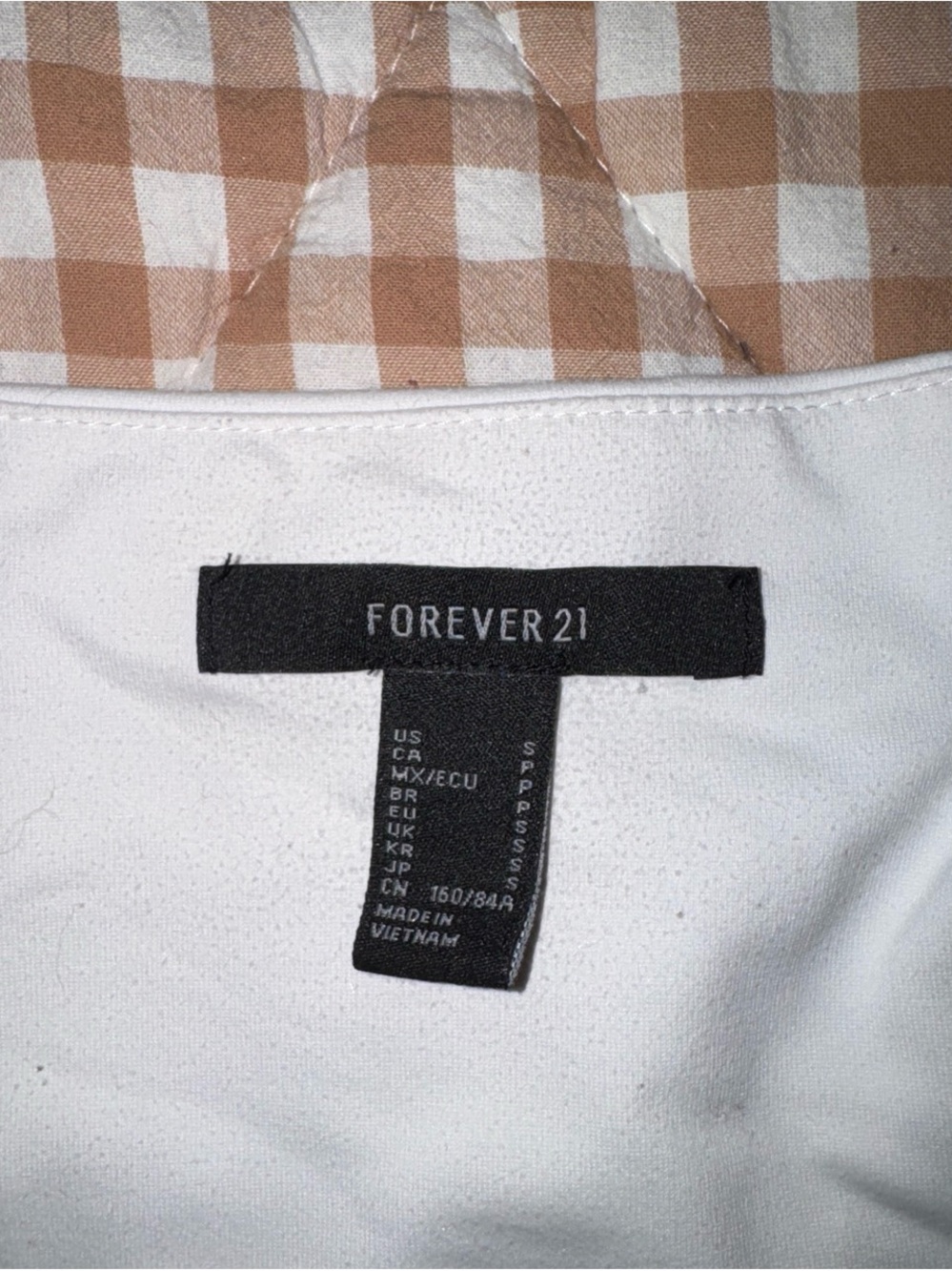 Forever 21 White Scoop Neck Long-Sleeve Crop Top - Picture 2 of 2